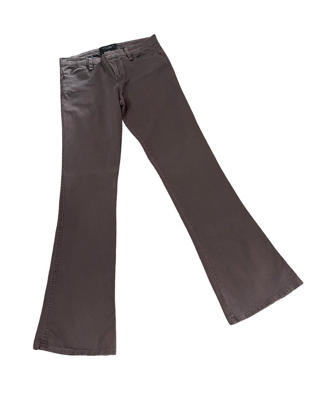 Sanctuary Clothing Brown Flare Jeans Size 27 Stretch High Rise Y2K Boho